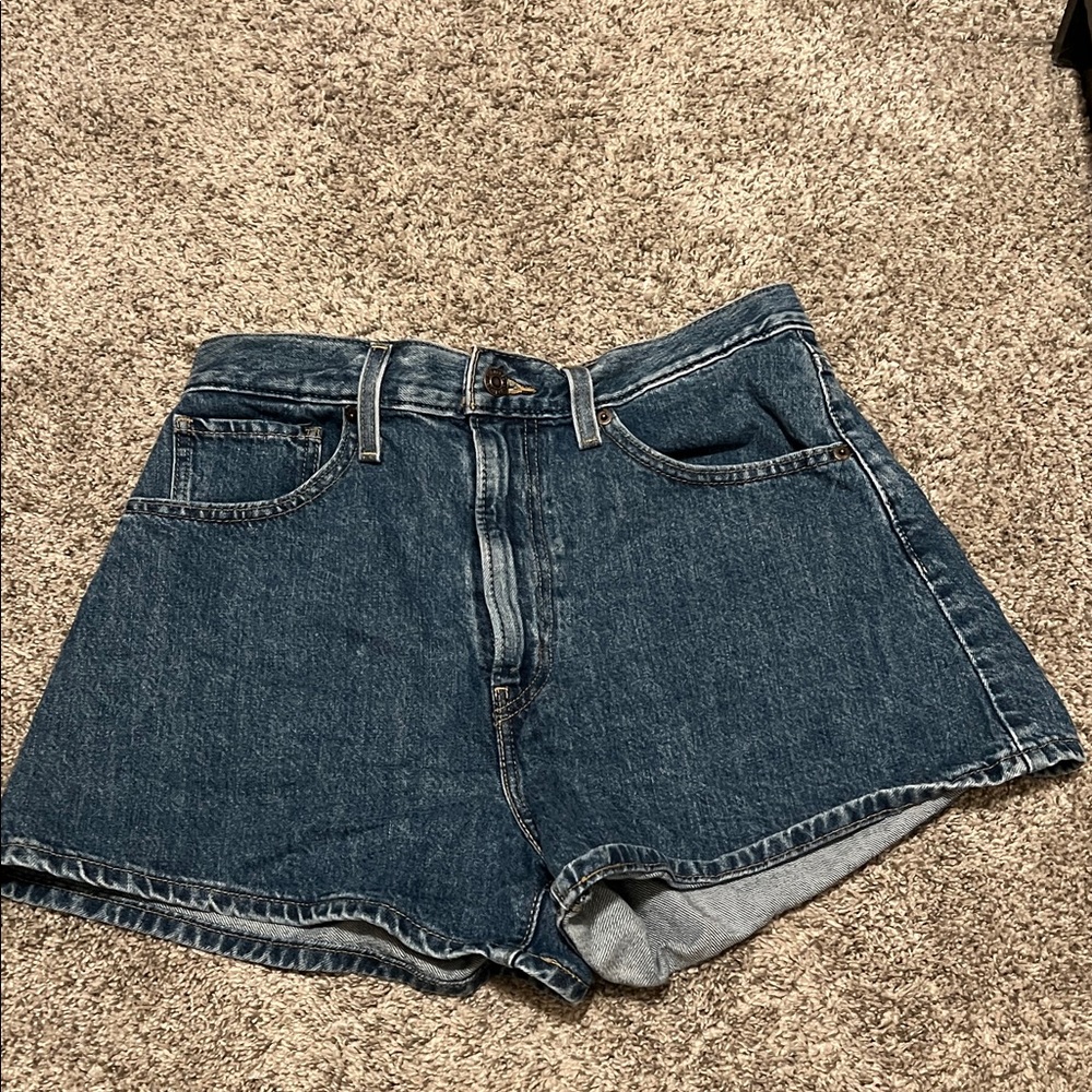 Levi's Women's Dark Blue Jean Shorts
